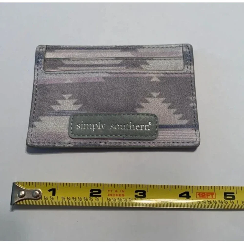 New Simply Southern ID card wallet Soft Velvet gray Holds 2 cards